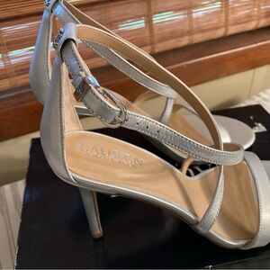Lauren Ralph Lauren Silver Heels